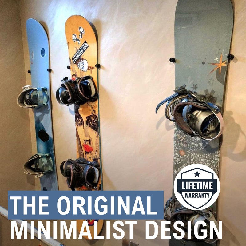 StoreYourBoard Cinch Minimalist Snowboard Wall Mount, Indoor Display Storage Rack (Cinch) - Image 2