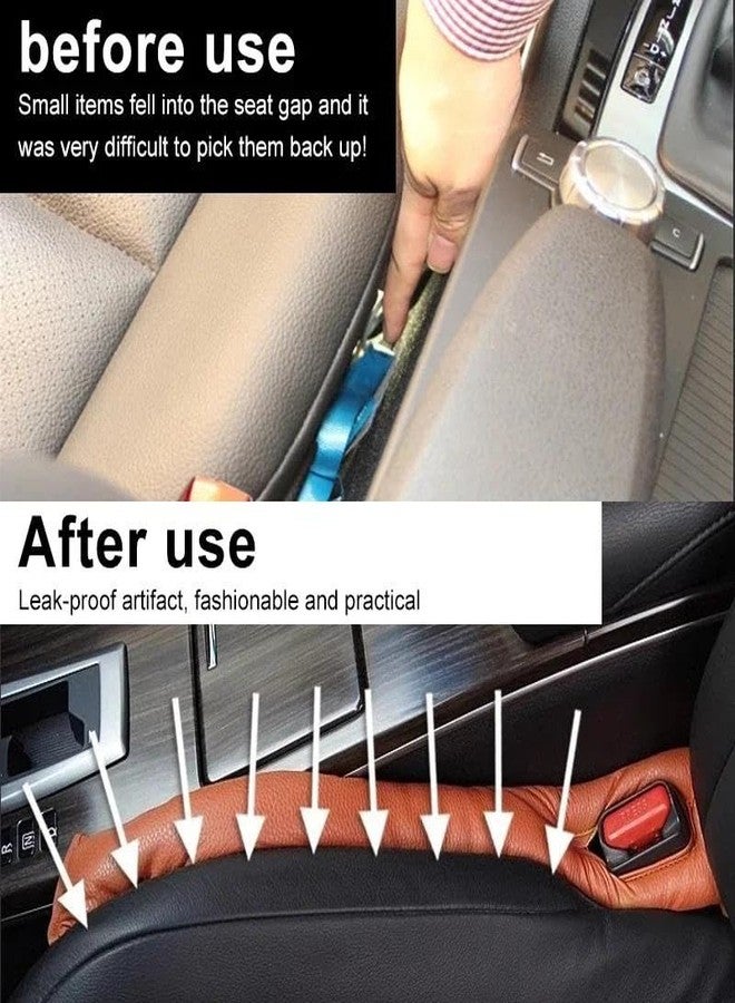 LOVMOTO Car Interior Accessories Universal Car Seat Gap Filler Storage Box for Leather Car Seat Gaps Seat Organiser Car Side Seat Catcher car storage organizer Comfortable With Po-lo - Image 3