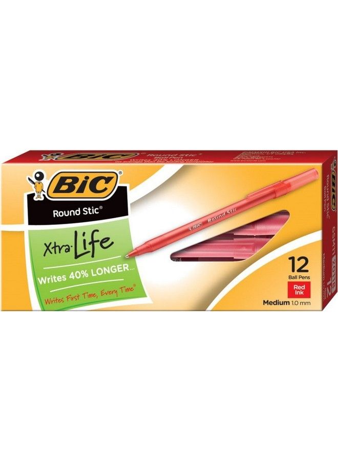 Bic عبوة من 2 قلم حبر جاف بيك راند ستك إكسترا لايف أحمر نقطة متوسطة (1.0 مم) - Image 3
