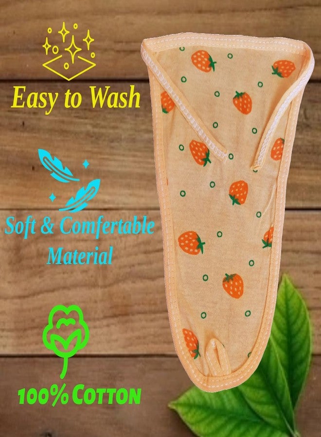MammaChamp Cotton Cloth Nappies for Babies, Multicolour Pack of 6, Hosiery Material, Tie-Style (0 to 6 Months) - Image 4