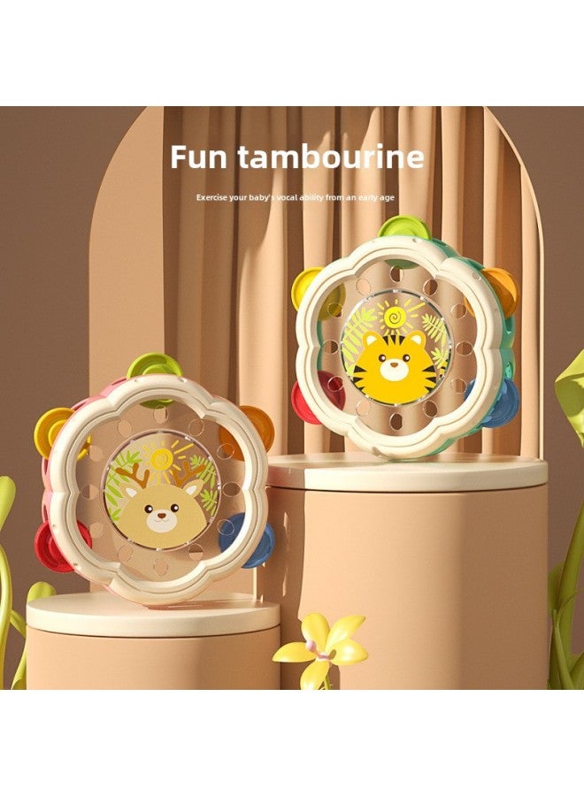 Toys For Children Hand-clapped Drum Percussion Instruments Baby Tambourine Puzzle Early Education Enlightenment Kindergarten Toys Gift Rattles-Color:1022-34 Hand Shot Rattle (opp Bag) Pink - Image 3