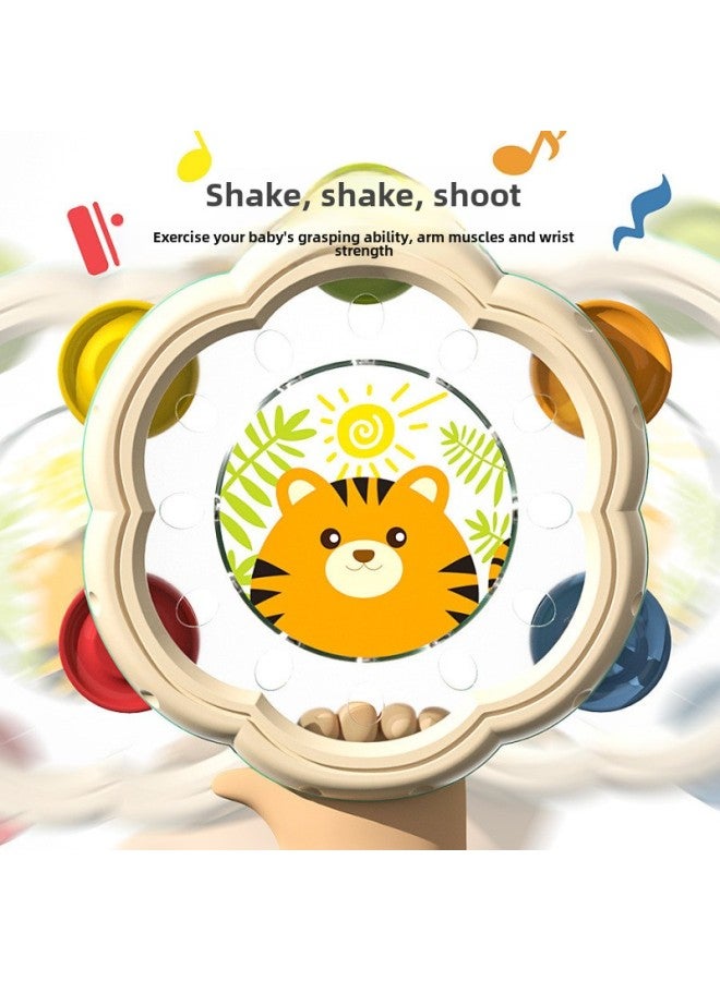 Toys For Children Hand-clapped Drum Percussion Instruments Baby Tambourine Puzzle Early Education Enlightenment Kindergarten Toys Gift Rattles-Color:1022-34 Hand Shot Rattle (opp Bag) Pink - Image 5
