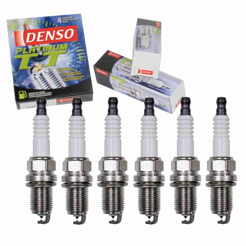 6 pc DENSO Platinum TT Spark Plugs compatible with Dodge Nitro 37L V6 20082011
