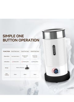 HiBREW HiBREW Electric Milk Frother Frothing Foamer Chocolate Mixer Cold/Hot Latte Cappuccino fully automatic Milk Warmer Cool M1A(white)  - Image 3