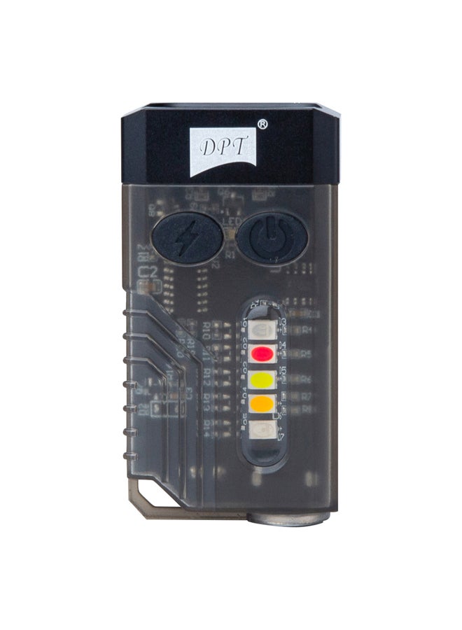 دي بي تي مصباح متعدد الوظائف كشاف ليد اسود مقاس 6.2cm x 10.2cm x 1.7cm  سم - Image 3