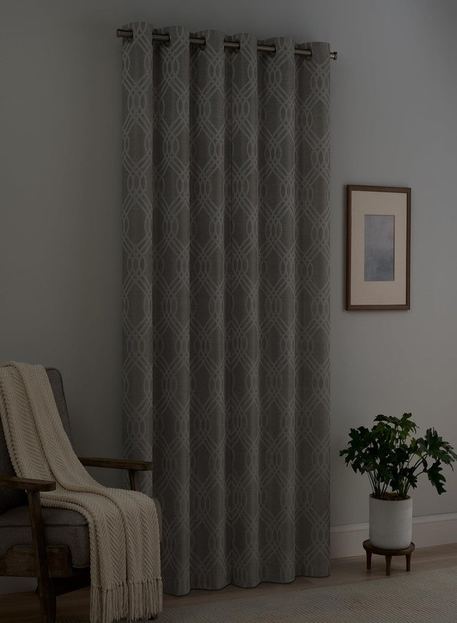 إكليبس ستارة إكليبس نيفا ماجنيتك المعتمة بنسبة 100%، لوحة ستارة نافذة بحلقات معدنية، إغلاق مغناطيسي سلس لغرفة النوم أو غرفة المعيشة أو غرفة الأطفال، طول 84 بوصة × عرض 37 بوصة، (لوحتان)، فضي - Image 5