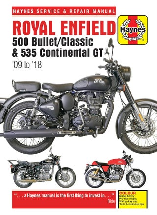 Royal Enfield Bullet and Continental GT Service & Repair Manual (2009 to 2018) - pzsku/Z8FB7F4730441264D5782Z/45/1749800790/40752b93-4d70-4d28-b39b-9a7312e0a64c