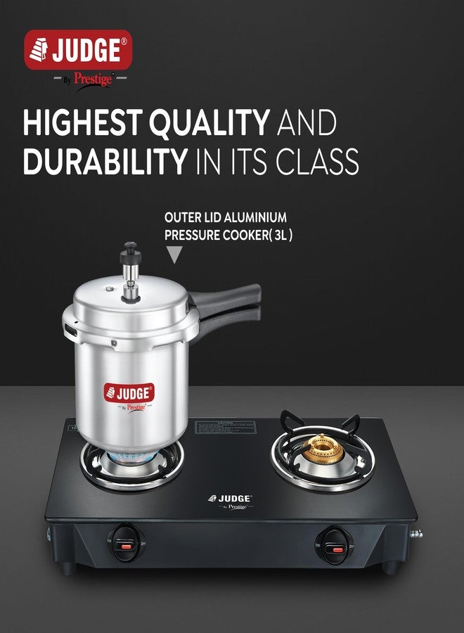 Judge by Prestige Basics 3 L Aluminium Pressure Cooker Outerlid - Image 2