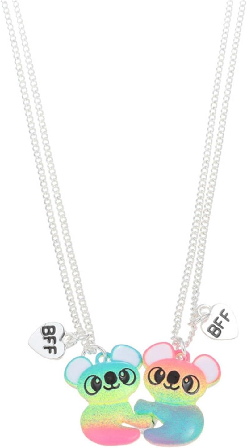 Magnetic Necklace Set 18-Inch + 3-Inch Extender Unbreakable Alloy Charm - Secure Magnetic Closure Half-Heart Pendant for Best Friends, Couples And Gift Recipients - Image 1
