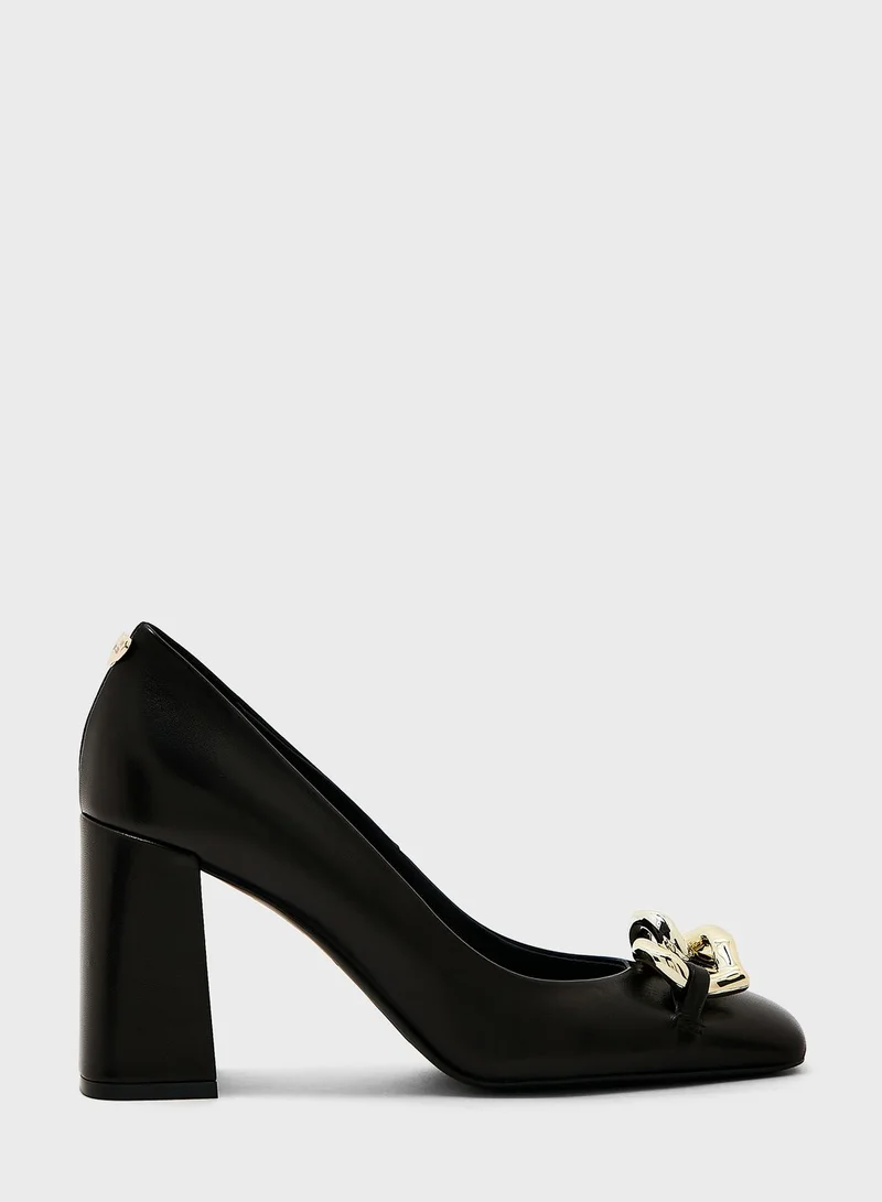 Love Moschino Heart Chain Pumps