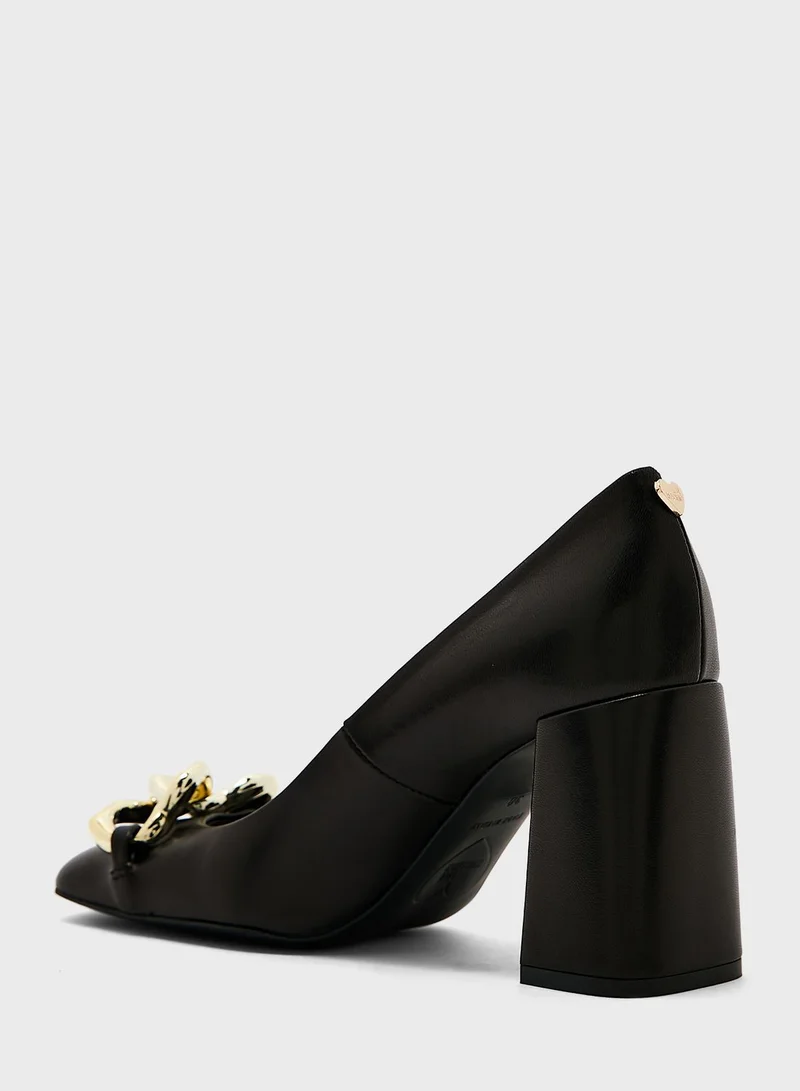 Love Moschino Heart Chain Pumps