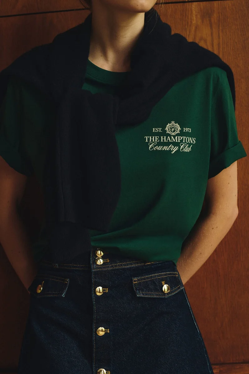 اتش اند ام تيشيرت مطبوع