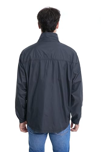 clothin Mens Lightweight Windbreaker Packable Jacket Water Resistant Gray XL - Image 3