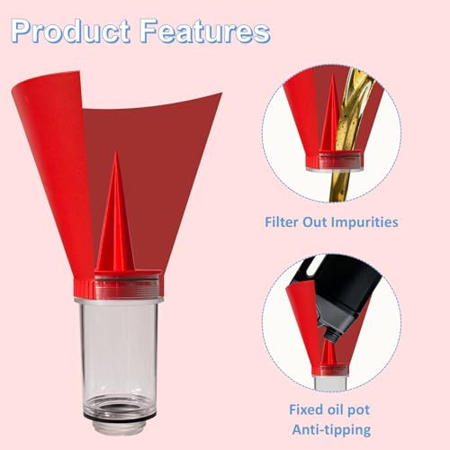 Shonee Threaded Oil Funnel with Filter Screen for Toyota, Engine Oil Change Tool for Toyota,Lexus,Scion,Camry,Corolla,RAV4,Tacoma,Highlander,Sienna,Tundra,RX350 - Image 2