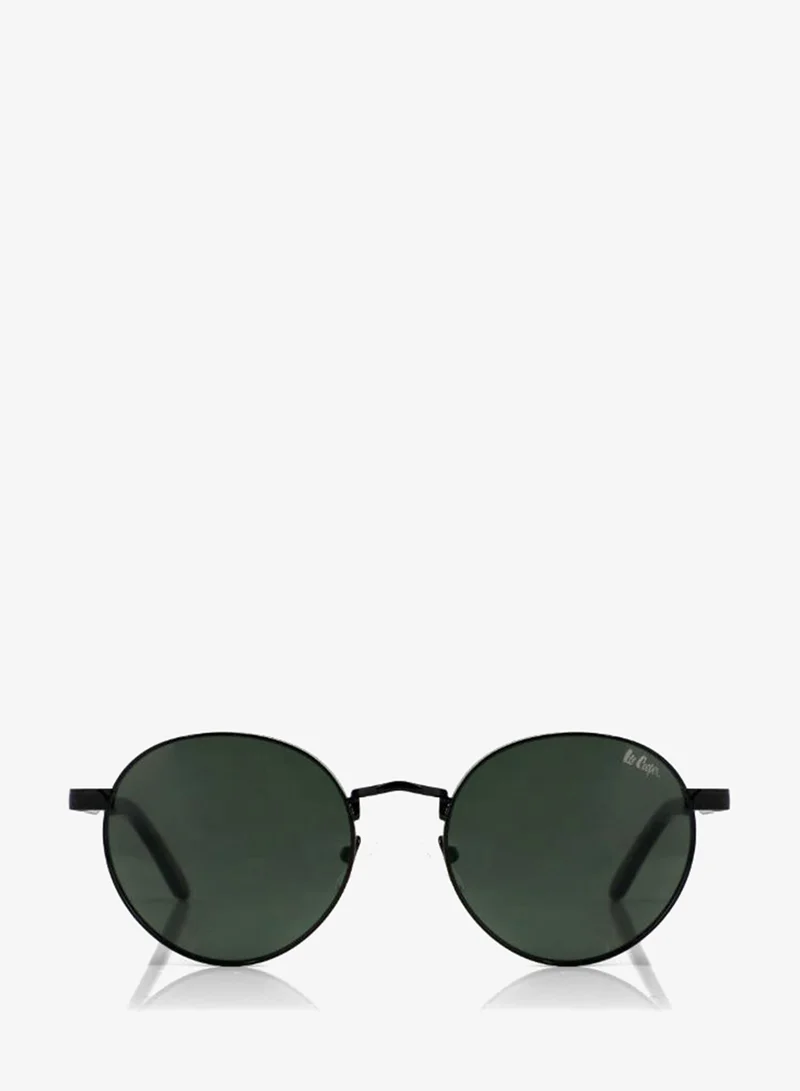 لي كوبر Polarized Sunglasses Black Frame Dark Green Mirror Lens 54mm  - LCW10244C1
