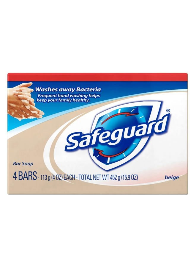 Safeguard Antibacterial Bath Bar Soap (1 Pack of 4 bars) - Image 1