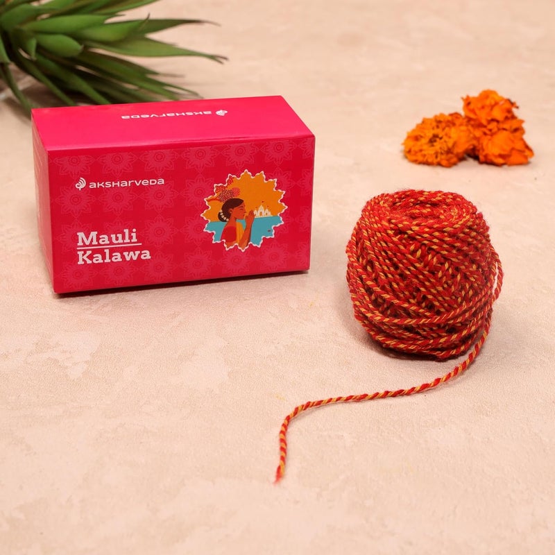 Aksharveda خيط ماولي المقدس من أكشارفيدا - عبوة من 2 - Image 5