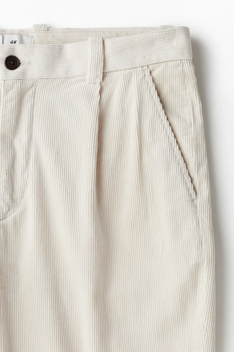 H&M Reglar Fit Corduroy Trousers
