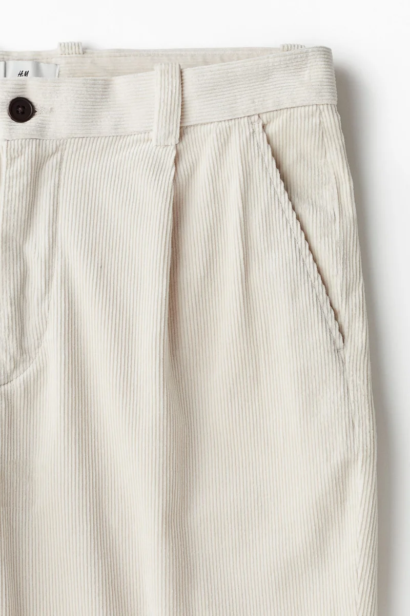 اتش اند ام بنطلون كوردروي بقصة عادية