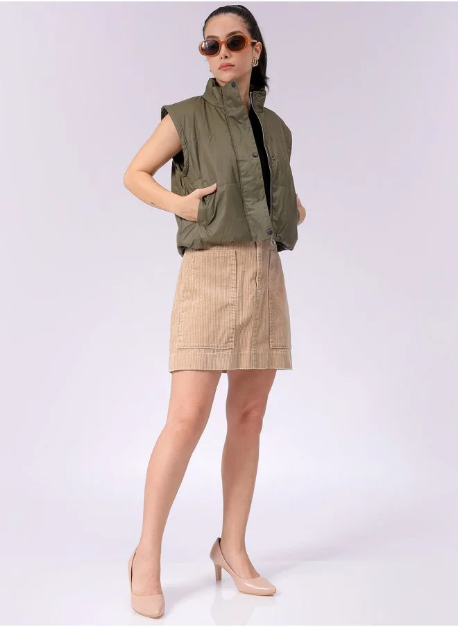 مرفوعة Women Regular Fit Solid Puffer Jacket