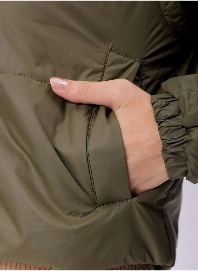 مرفوعة Women Regular Fit Solid Puffer Jacket