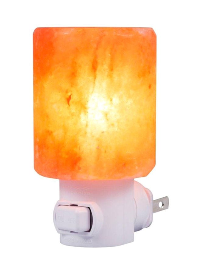 NIBEMINENT Crystal Salt Wall Night Light Orange 13 x 5cm - Image 1