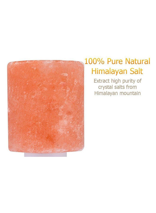 NIBEMINENT Crystal Salt Wall Night Light Orange 13 x 5cm - Image 3