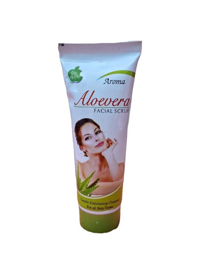 Big Apple Aroma Aloevera Facial Scrub, Gentle Exfoliating Cleanser, All Skin Types - Image 1