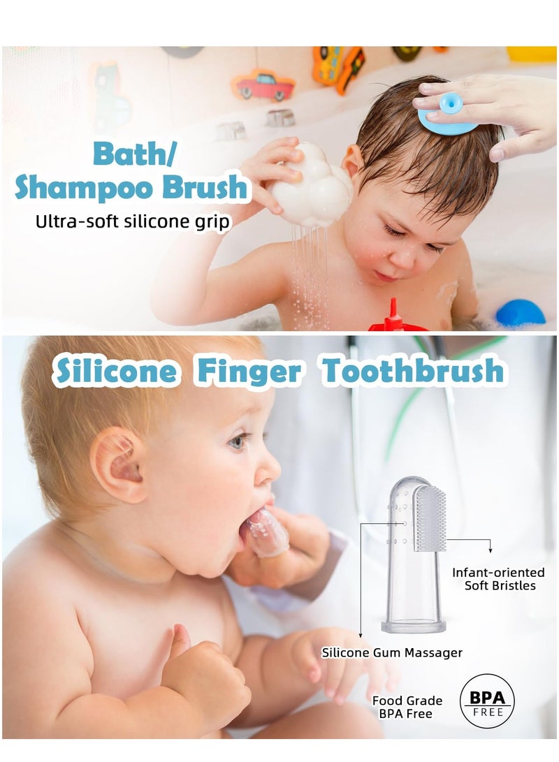 12 in 1 Baby Healthcare and Grooming Kit, Safety Newborn Nursery Baby Care Kit, with Hair Brush Comb, Nail Clipper, Thermometer, Baby Registry Search, Newborn Essentials Girls Boys - Image 4