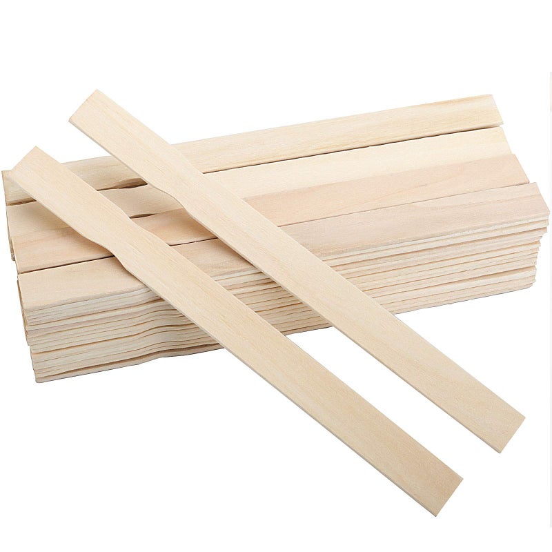 HOZEON 100 PCS 14 Inches Paint Sticks Premium Grade Paint Stir Sticks Strong and Durable Paint Stirrers for Paint Mixing Chemical Stirring Wood Crafts Craft