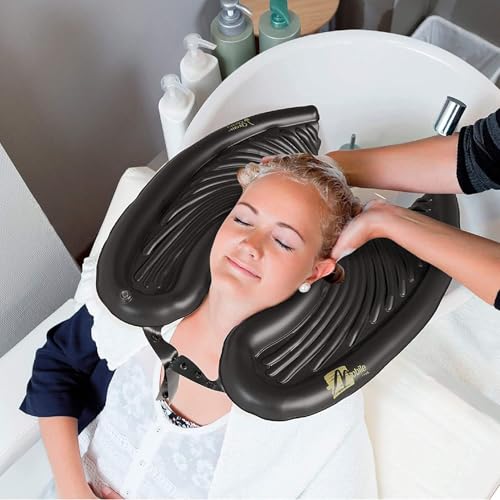 Chrome Cherry Mobile Salon - Portable Inflatable Rinse Basin for Washing and Cutting Hair at Home and in Bed Without a Salon Chair (Mobile Salon) - Image 2