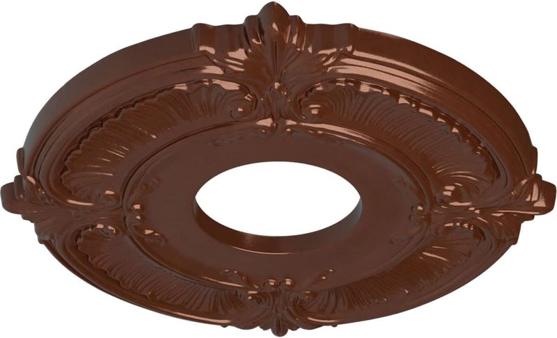 Ekena Millwork CM12ATCPS Attica Ceiling Medallion (Fits Canopies up to 3 1/2"), Hand-Painted Copper Penny - Image 2