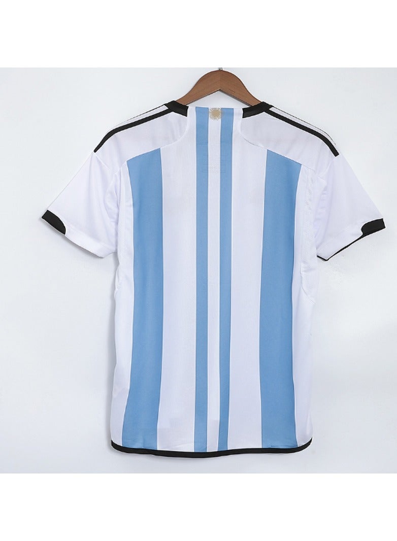 Argentina Three Star Home Jersey Kit 2022 (Jersey+Shorts)-Champion Edition - Image 3