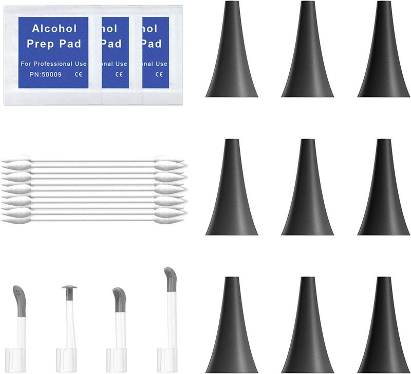 Teslong Otoscope Accessories: 9 Disposable Speculums, 4 Ear Picks, 1 Pack of Q-Tips, Accessories for NTE100i Ear Camera Ear Scope, 0.16 inch or 4.3mm Dia. - Image 1