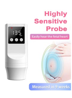 Chixing Doppler Fetal Heart Rate Monitor, Ultrasonic Fetal Doppler for Pregnancy  - Image 1