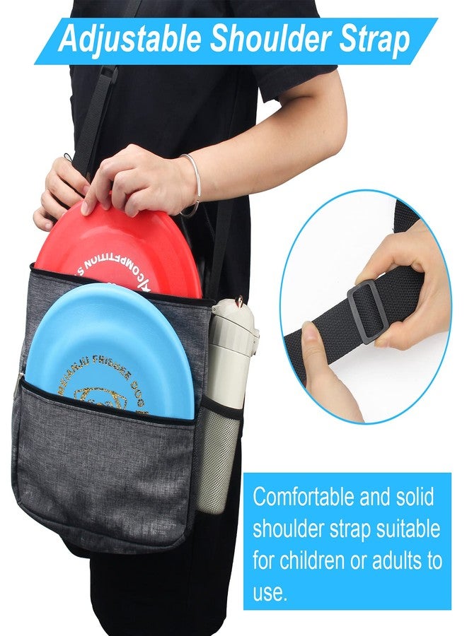 Windspeed Cadet Disc Golf Bag, Portable Waterproof Disc Golf Bag with 10 Discs Capacity, Pro Disc Golf Bag Small with Adjustable Strap, Starter disc Golf Bag for Women and Men (Grey) (rectangle) - Image 4