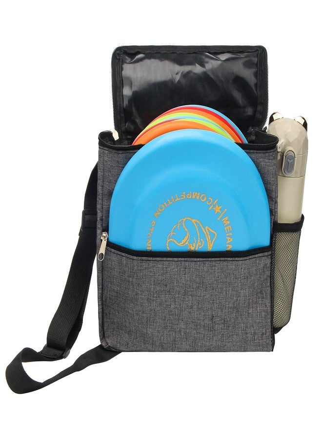 Windspeed Cadet Disc Golf Bag, Portable Waterproof Disc Golf Bag with 10 Discs Capacity, Pro Disc Golf Bag Small with Adjustable Strap, Starter disc Golf Bag for Women and Men (Grey) (rectangle) - Image 1
