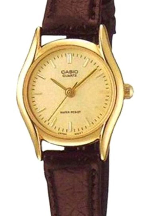 CASIO Women Enticer Water Resistant Analog Watch LTP-1094Q-9ARDF - 34 mm - Brown - Image 5