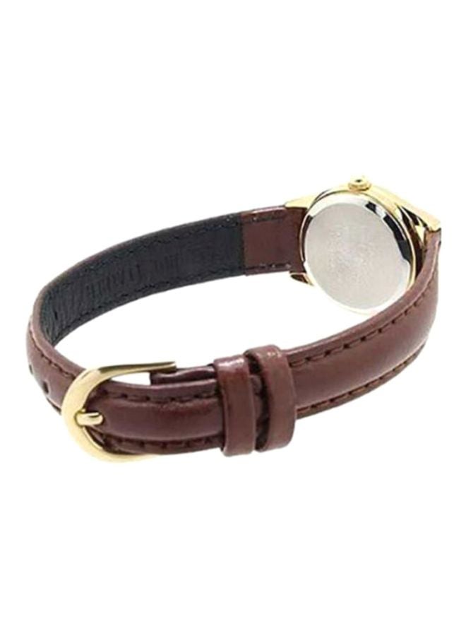 CASIO Women Enticer Water Resistant Analog Watch LTP-1094Q-9ARDF - 34 mm - Brown - Image 2