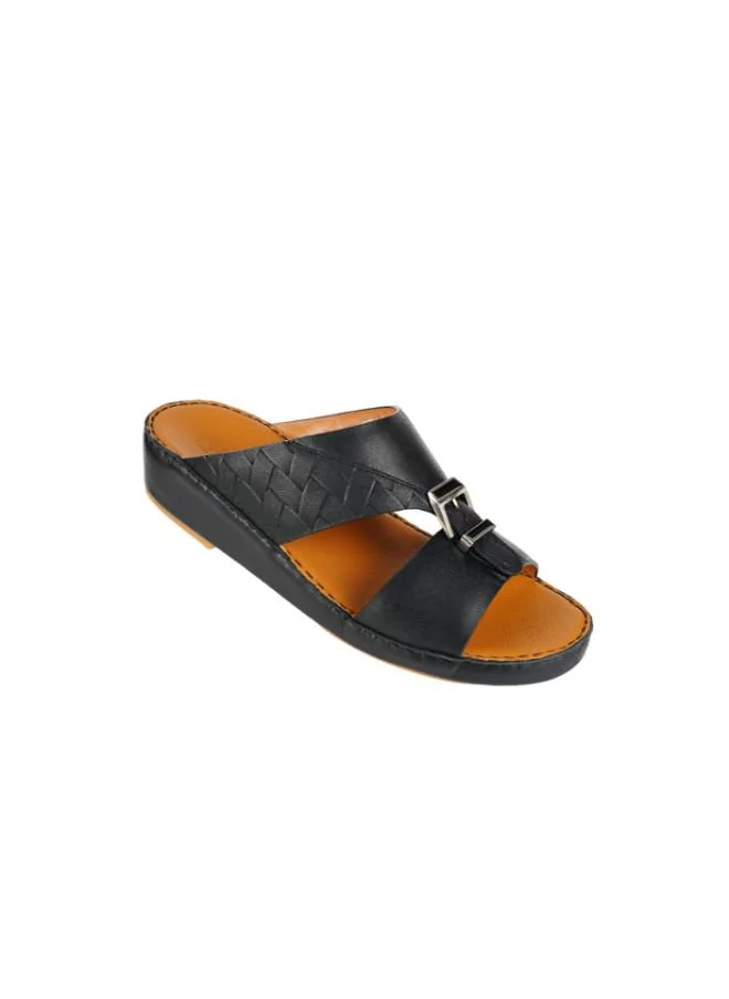 بارجيل أونو 008-3506 Barjeel Mens Arabic Sandals  BSP1-04 Black