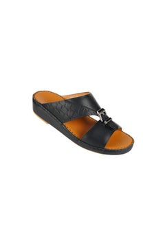 barjeel uno 008-3506 Barjeel Mens Arabic Sandals  BSP1-04 Black  - Image 2