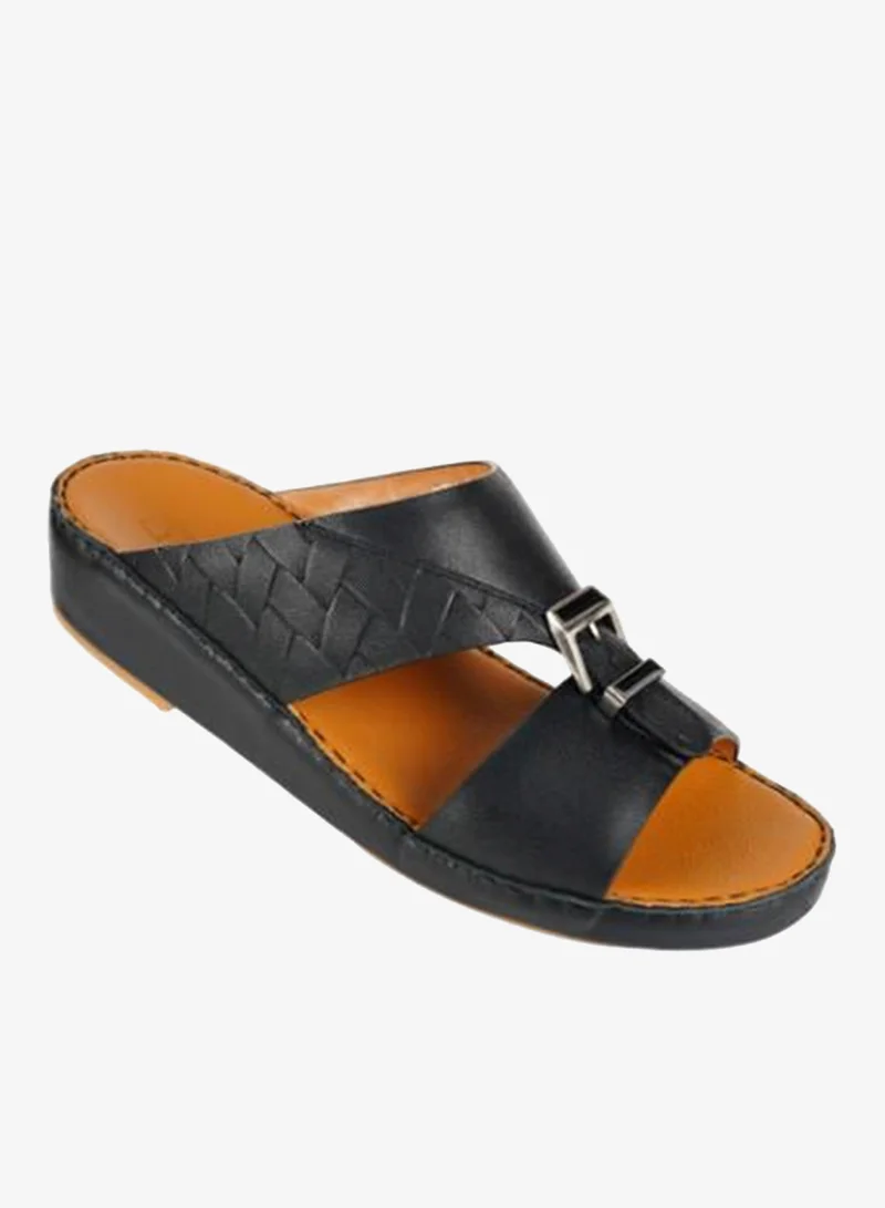 Barjeel Uno 008-3506 Barjeel Mens Arabic Sandals  BSP1-04 Black