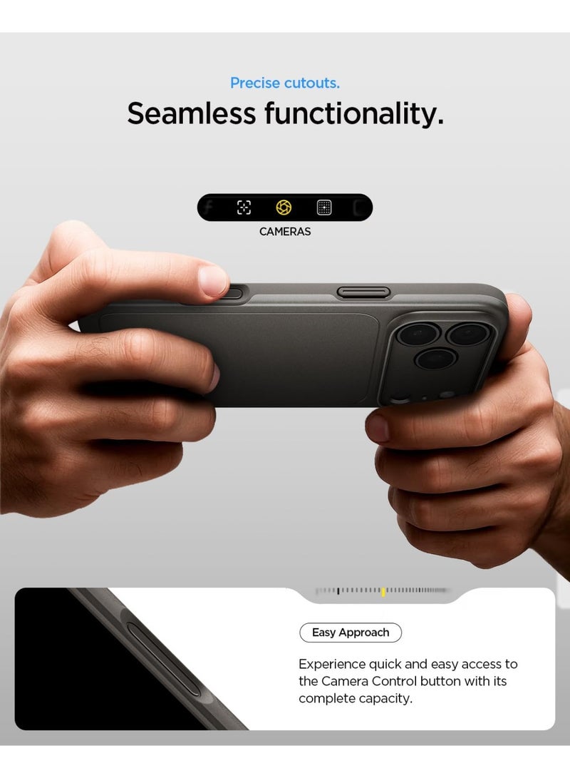 Spigen Thin Fit MagFit for iPhone 17 Pro Max MagSafe Case Cover - Gunmetal - Image 2