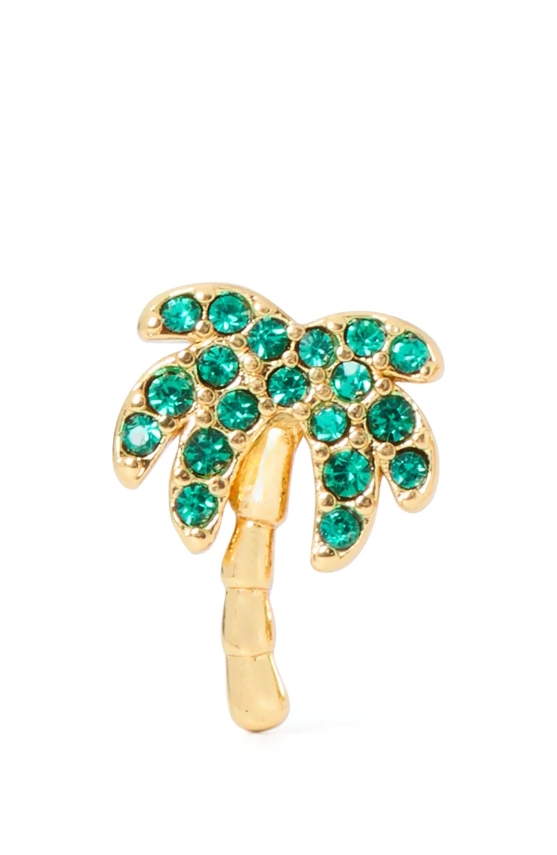 Kate Spade Away We Go Pavã© Palm Tree Studs