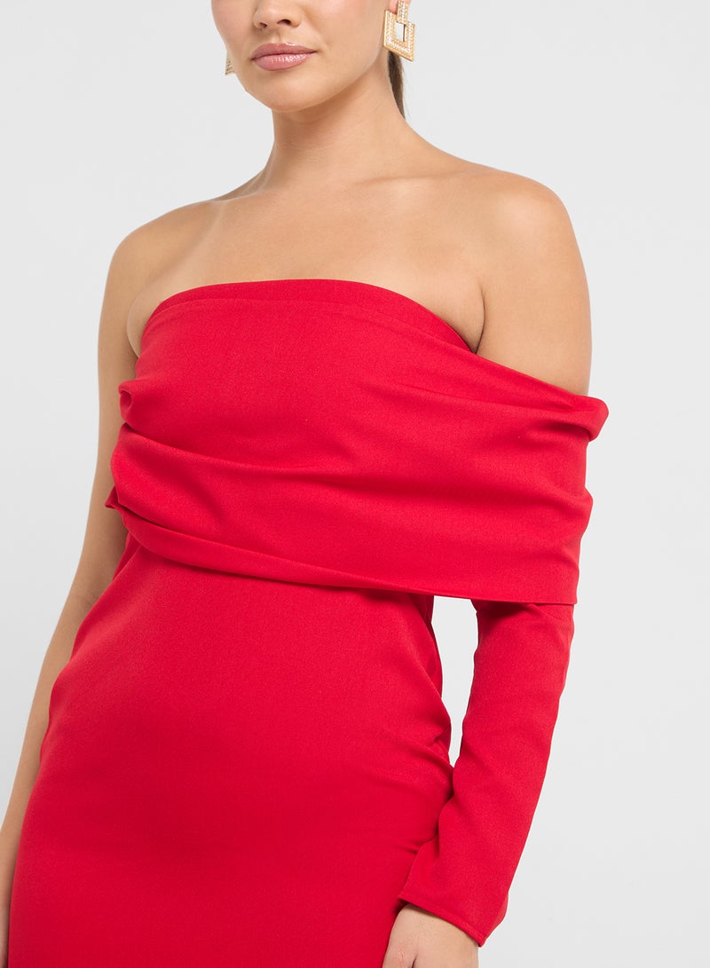 Ella Limited Edition Sleeved Evening Dress  - Image 3