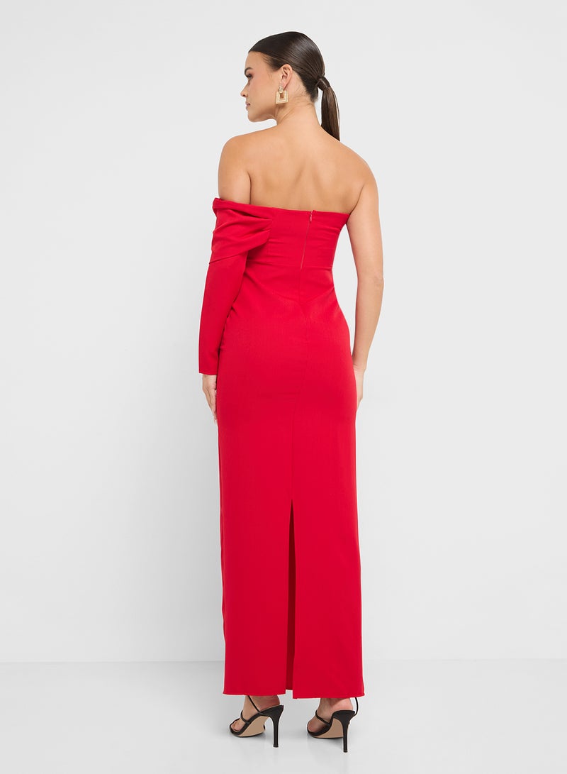 Ella Limited Edition Sleeved Evening Dress  - Image 2