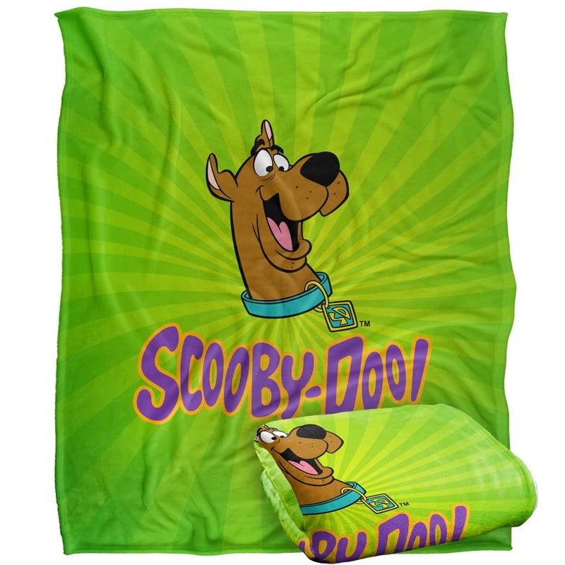 LOGOVISION Scooby-Doo Burst Officially Licensed Silky Touch Super Soft Throw Blanket 50"" x 60""  - Image 1