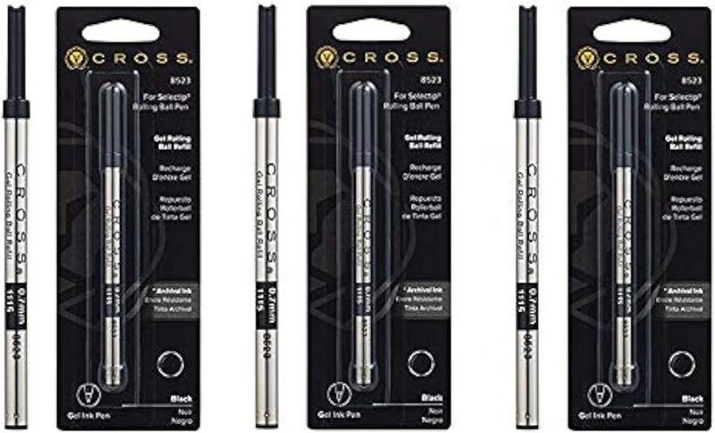 Cross Refill for Selectip Gel Roller Ball Pen, Black, 8523 - Image 1