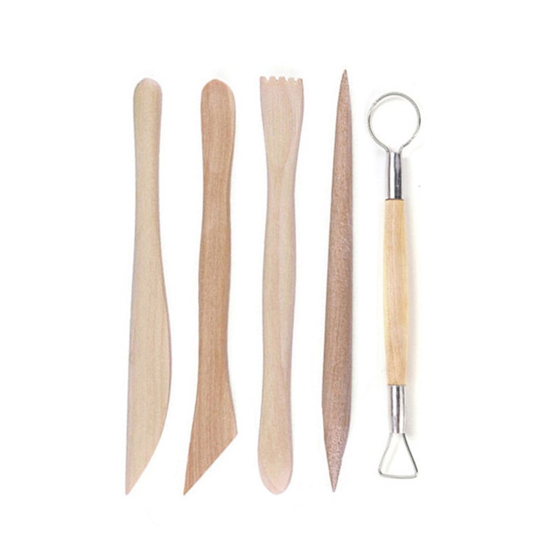 Pottery Clay Tools 13pcs High-quality Wood Metal - Comfortable Easy Grip Ceramic Sculpting Kit for Beginners Artists Experts Clay Modeling - Image 5