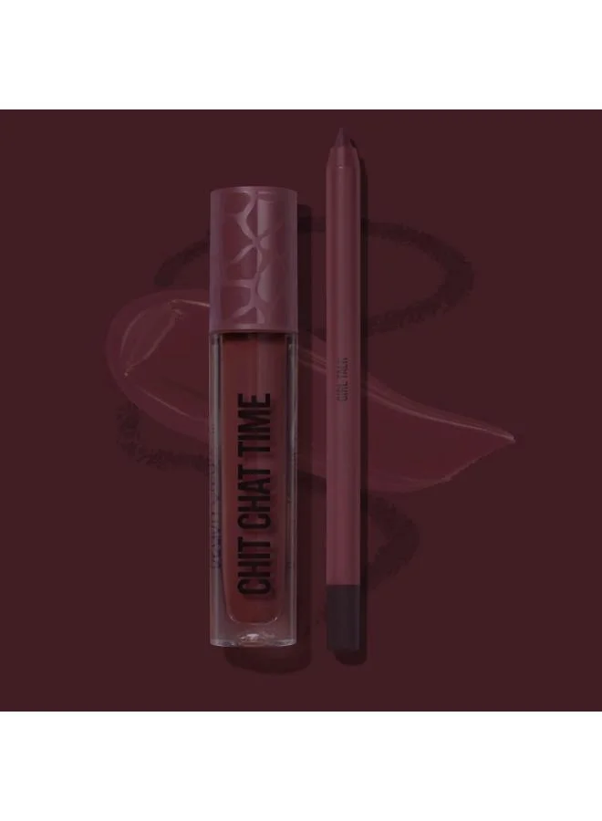 Beauty Creations Availabilippy -Lip Duo Lip Pencil +Lip Gloss  -Chit Chat Time